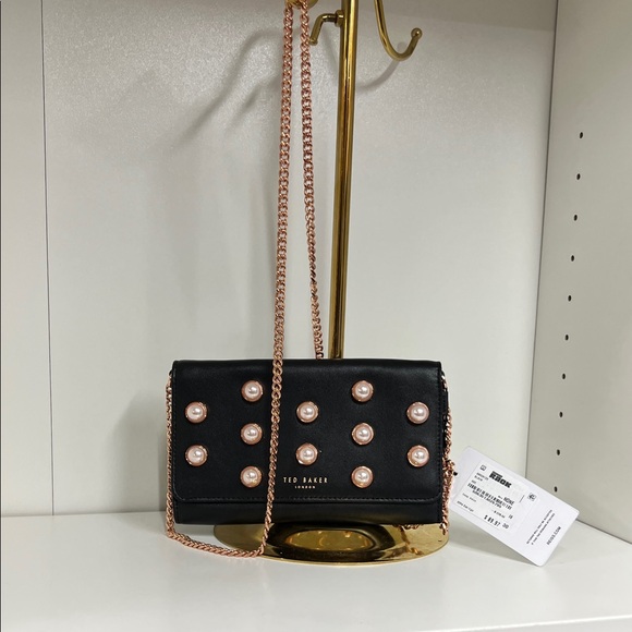 Ted Baker Handbags - 🔥Ted Baker Black Pearl-Embellished Crossbody Bag brand new